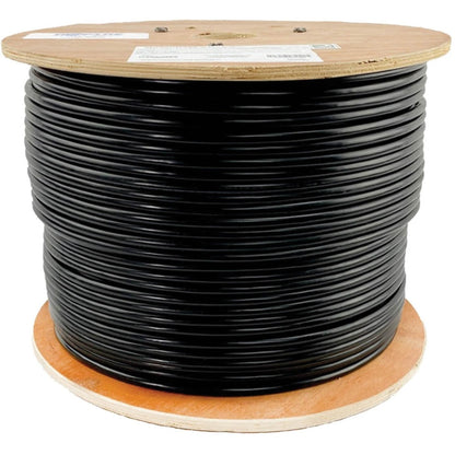 Tripp Lite Cat6/Cat6e Bulk Ethernet 600 MHz Solid-Core Direct-Burial Outdoor-Rated UTP Bulk Ethernet Cable - Black 1000 ft. (304.8 m)