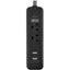 Tripp Lite 2-Outlet Surge Protector with 2 USB Ports (2.1A Shared) 6 ft. Cord 5-15P Plug 450 Joules Black