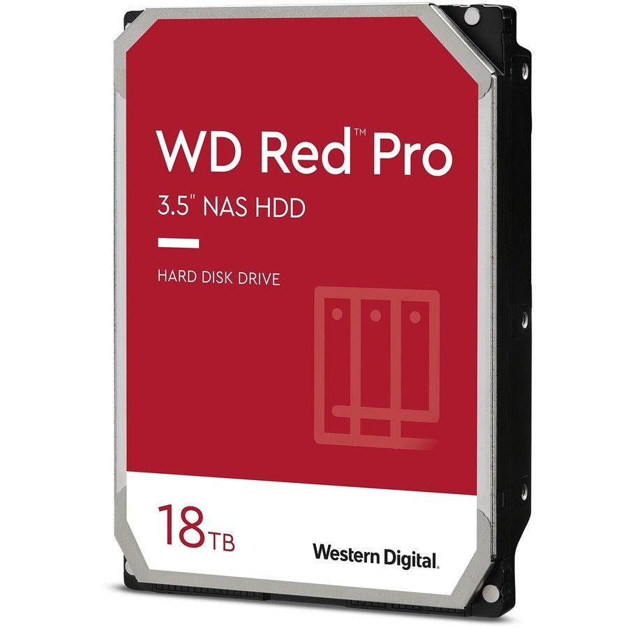 WD Red Pro WD181KFGX 18 TB Hard Drive - 3.5" Internal - SATA (SATA/600) - Conventional Magnetic Recording (CMR) Method