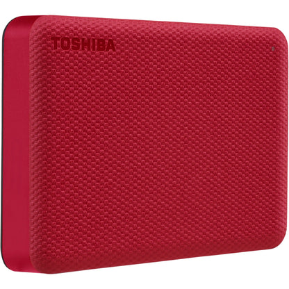 Toshiba Canvio Advance HDTCA40XR3CA 4 TB Portable Hard Drive - External - Red