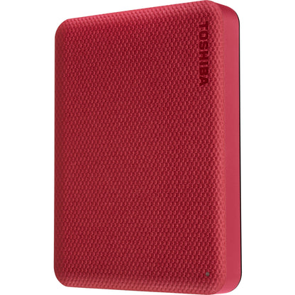 Toshiba Canvio Advance HDTCA40XR3CA 4 TB Portable Hard Drive - External - Red