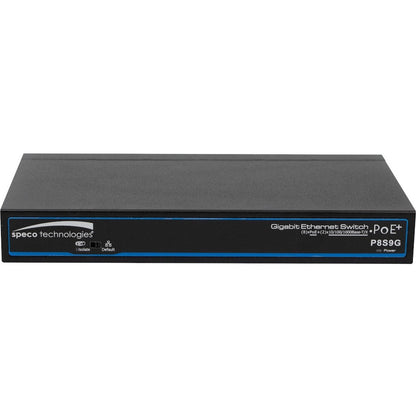 Speco 9 Port Gigabit Network Switch (8 ports PoE 1 port Uplink)