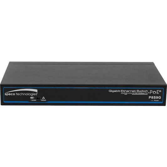 Speco 9 Port Gigabit Network Switch (8 ports PoE 1 port Uplink)