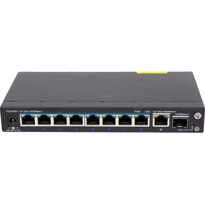 Speco 9 Port Gigabit Network Switch (8 ports PoE 1 port Uplink)