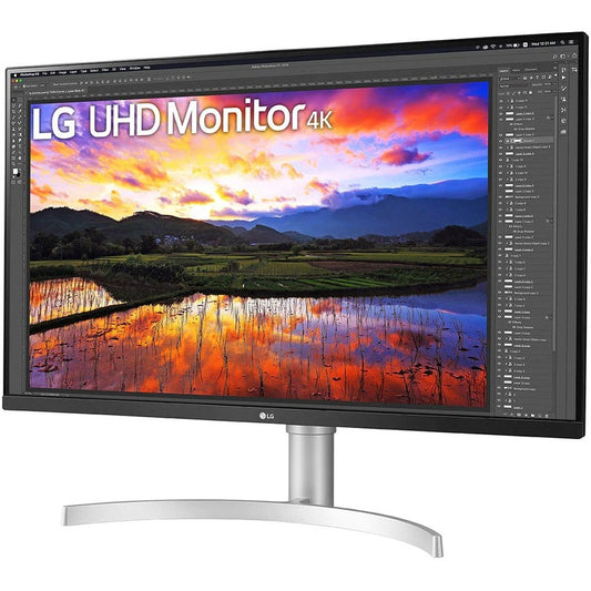 LG 32UN650-W 31.5" 4K UHD LCD Monitor - 16:9 - Black Silver