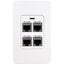 POE EXTENDER 4 PORT IN-WALL    