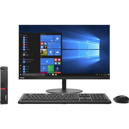 Lenovo ThinkCentre M920q 10RRS6M900 Desktop Computer - Intel Core i7 8th Gen i7-8700T Hexa-core (6 Core) 2.40 GHz - 8 GB RAM DDR4 SDRAM - 512 GB SSD - Tiny - Raven Black