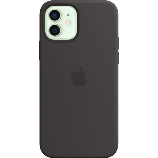 IPHONE 12-12PRO BLACK SILICONE 