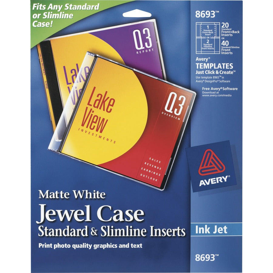 Avery&reg; Jewel Case Insert