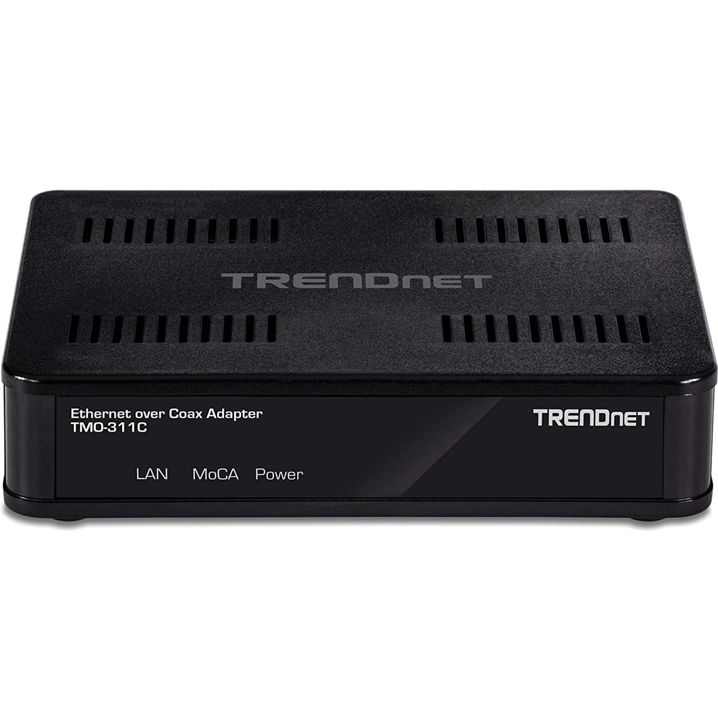 TRENDnet Ethernet Over Coax Adapter(2-Pack) Backward Compatible with MoCA 2.0 Gigabit LAN Port Supports Net Throughput Up to 1Gbps Supports Up to 16 Nodes on One Network Black TMO-311C2K