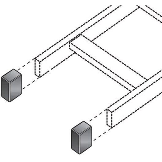 Black Box Ladder Rack End Cap Kit - (2) Caps