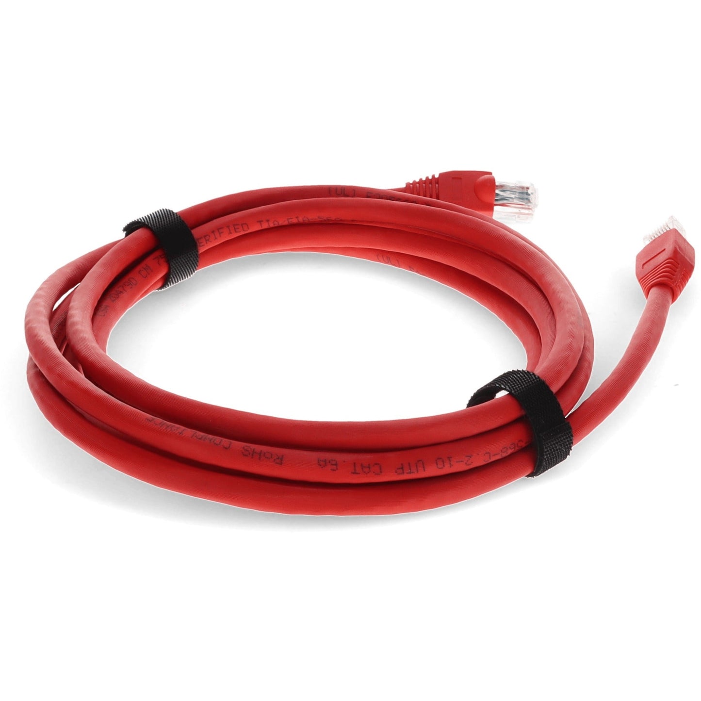 AddOn 10ft RJ-45 (Male) to RJ-45 (Male) Straight Red Cat6A UTP PVC Copper Patch Cable