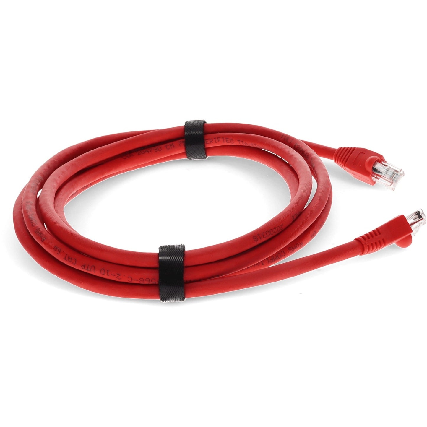 AddOn 10ft RJ-45 (Male) to RJ-45 (Male) Straight Red Cat6A UTP PVC Copper Patch Cable