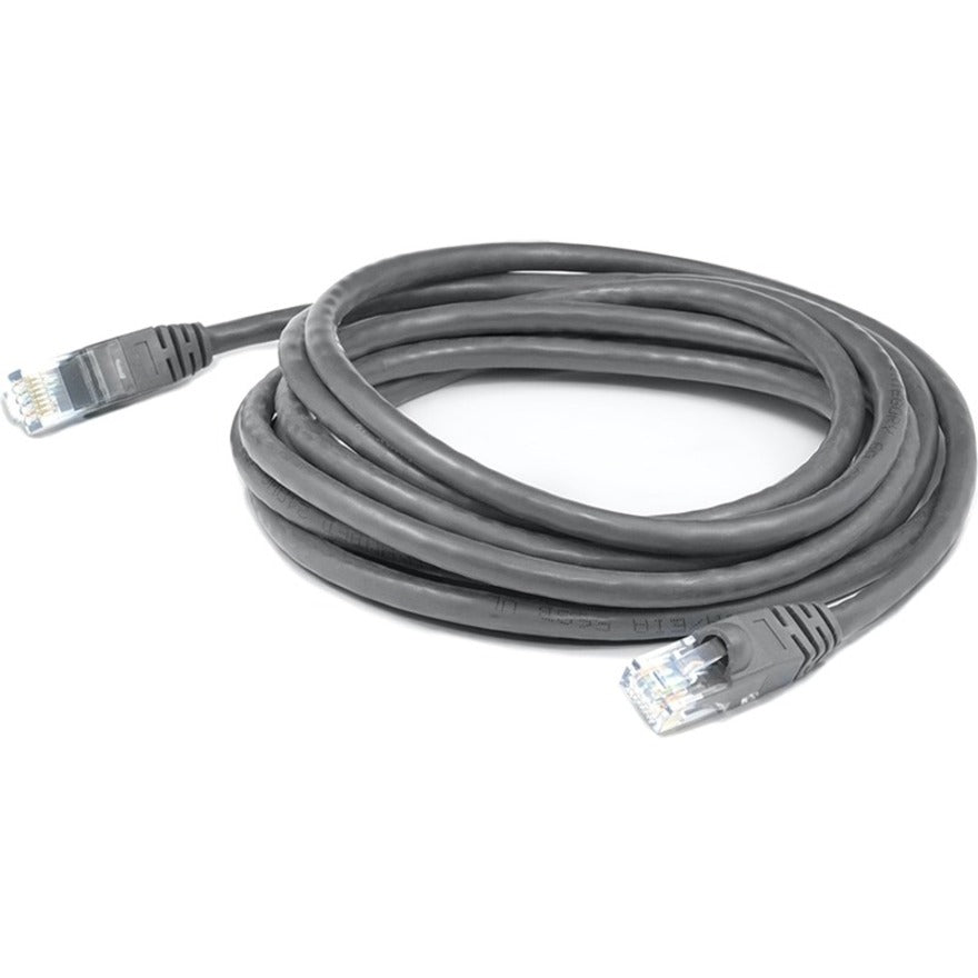 AddOn 4ft RJ-45 (Male) to RJ-45 (Male) Straight Gray Cat6A UTP PVC Copper Patch Cable