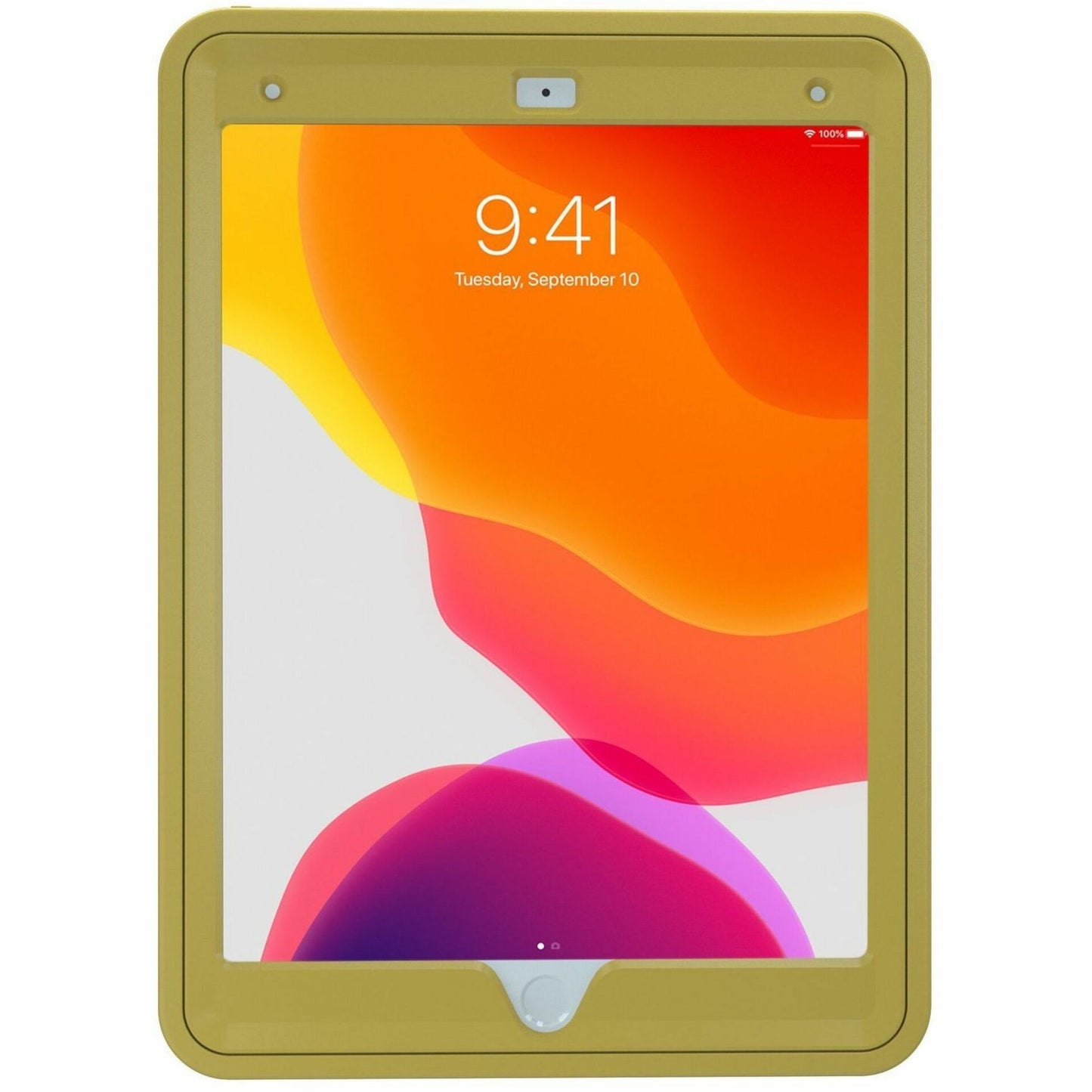 CTA Digital Protective Case with Build in 360Ã‚&deg; Rotatable Grip Kickstand for iPad 7th/ 8th/ 9th Gen 10.2 iPad Air 3 iPad Pro 10.5 Yellow