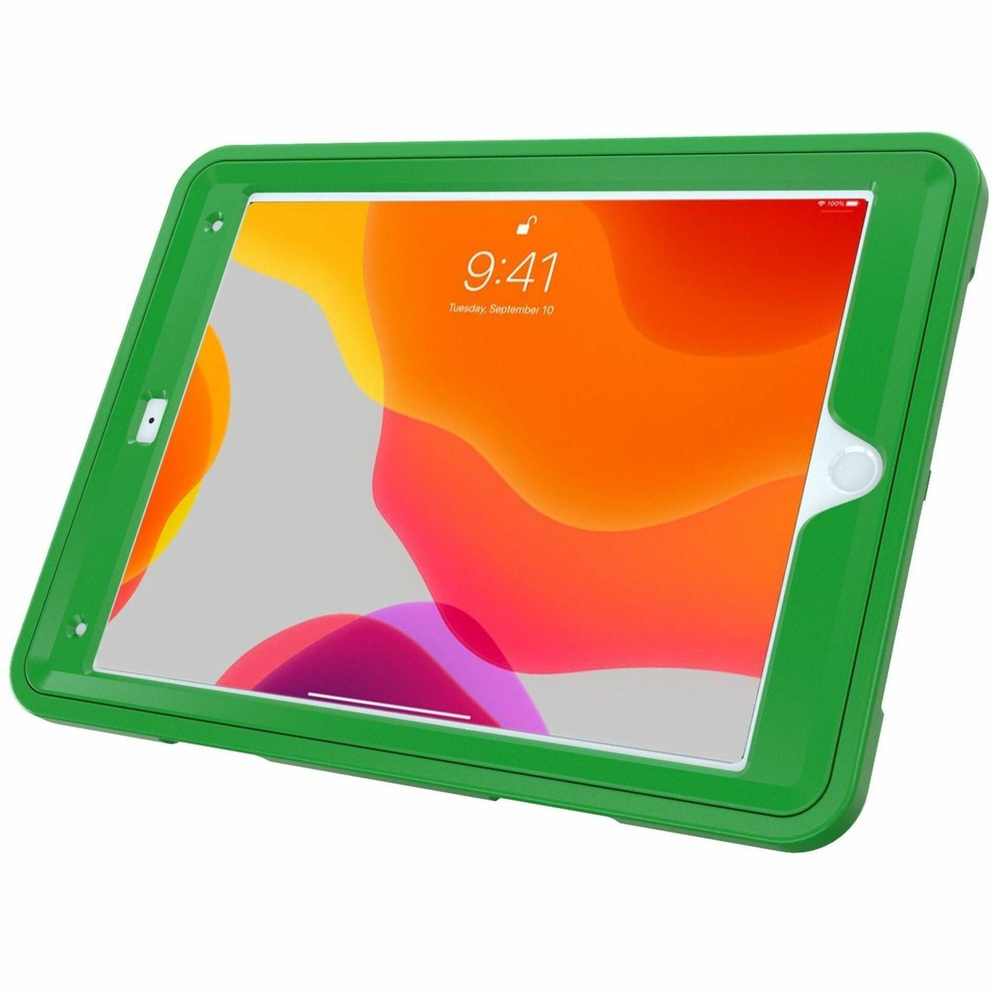 CTA Digital Protective Case with Build in 360Ã‚&deg; Rotatable Grip Kickstand for iPad 7th/ 8th/ 9th Gen 10.2 iPad Air 3 iPad Pro 10.5 Green