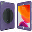 CTA Digital Protective Case with Build in 360Ã‚° Rotatable Grip Kickstand for iPad 7th/ 8th/ 9th Gen 10.2 iPad Air 3 iPad Pro 10.5 Purple