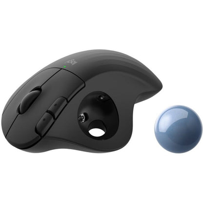 Logitech ERGO M575 Wireless Trackball Mouse - Easy thumb control precision and smooth tracking ergonomic comfort design for Windows PC and Mac with Bluetooth and USB capabilities (Black)