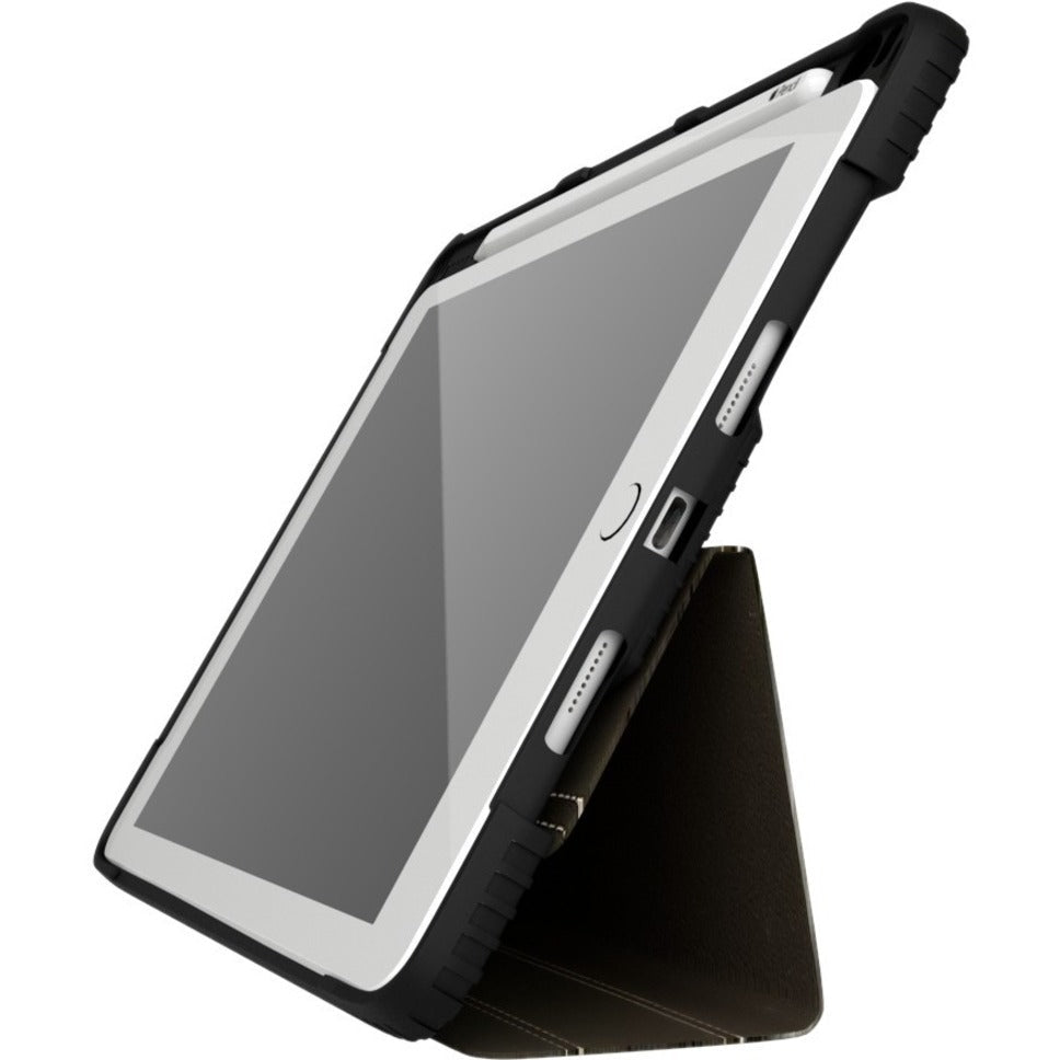 MAXCases Extreme Folio Carrying Case (Folio) for 10.9" Apple iPad Air (2020) Tablet - Black Clear