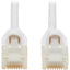 Tripp Lite Safe-IT Cat6a 10G Snagless Antibacterial Slim UTP Ethernet Cable (RJ45 M/M) White 7 ft. (2.13 m)