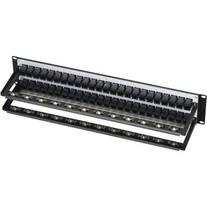 Black Box CAT5e Feed-Through Patch Panel - 2U Unshielded 48-Port