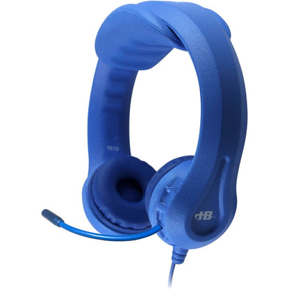 Hamilton Buhl Kid's Flex-Phones USB Headset With Gooseneck Microphone Blue