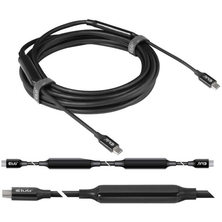 Club 3D USB 3.2 Gen2 Type C to C Active Bi-directional Cable 8K60Hz M/M 5m/16.4ft