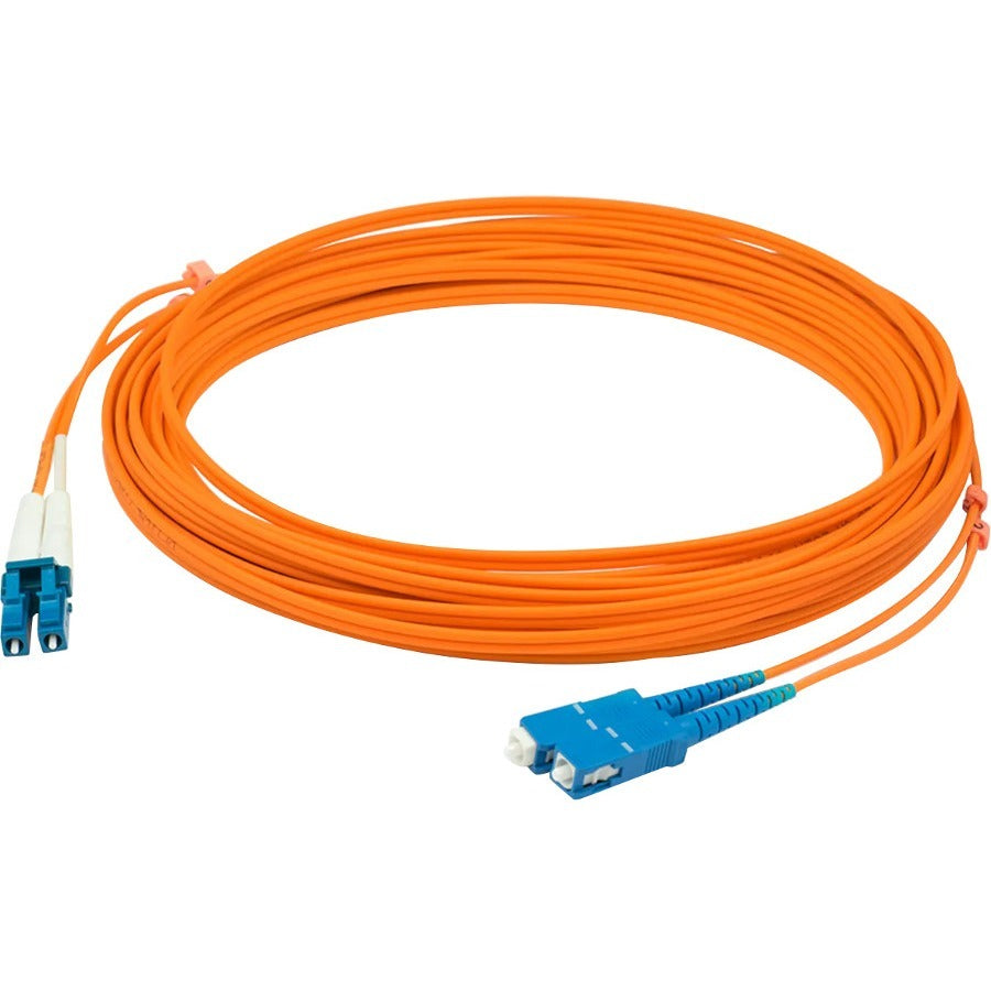 AddOn 3m LC (Male) to SC (Male) Orange OM4 Duplex OFNR (Riser-rated) LOMM Patch Cable