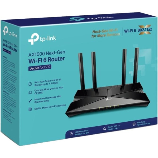 TP-Link Archer Wi-Fi 6 IEEE 802.11ax Ethernet Wireless Router