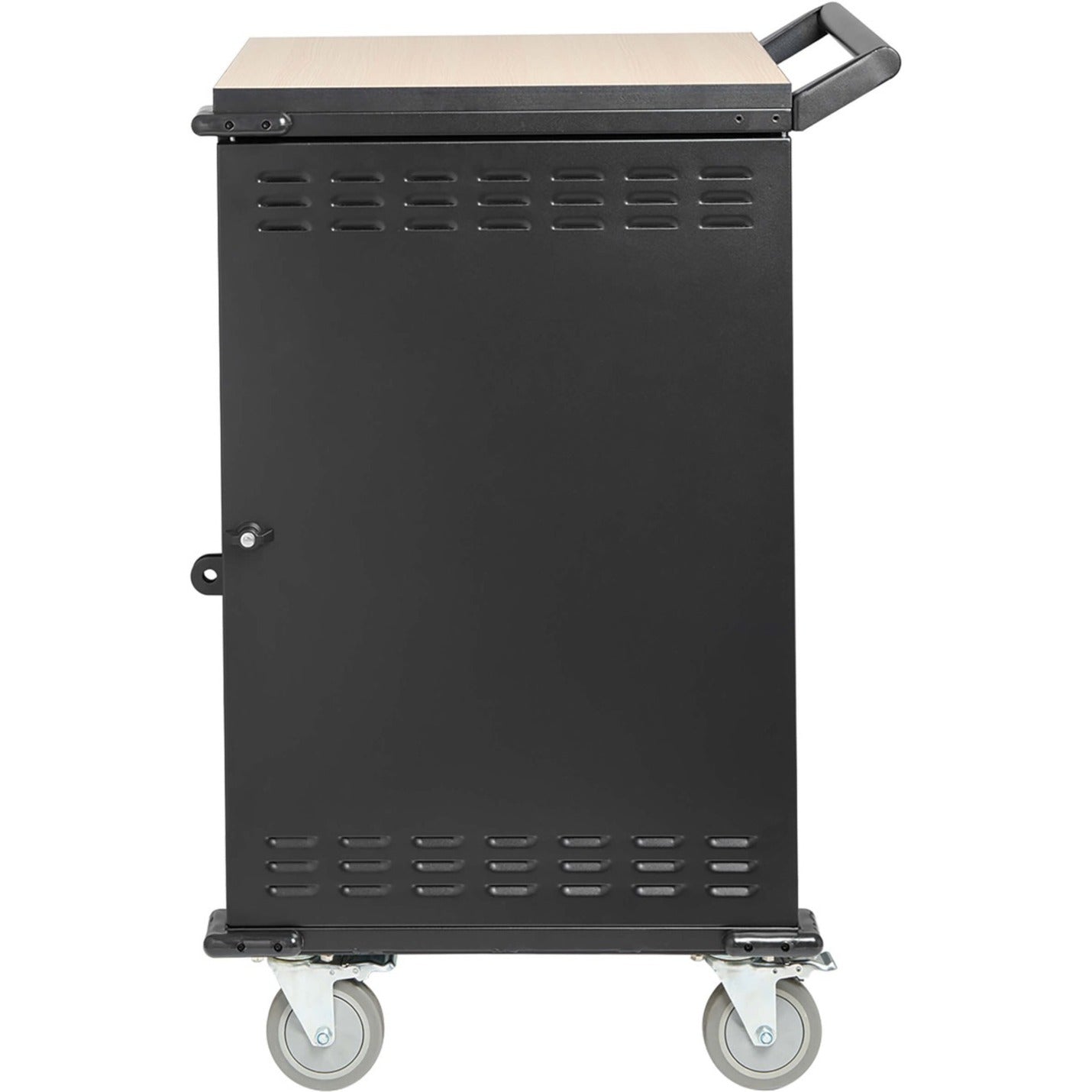 Tripp Lite Locking Storage Cart for Mobile Devices Laptops Chromebooks and AV Equipment - Black