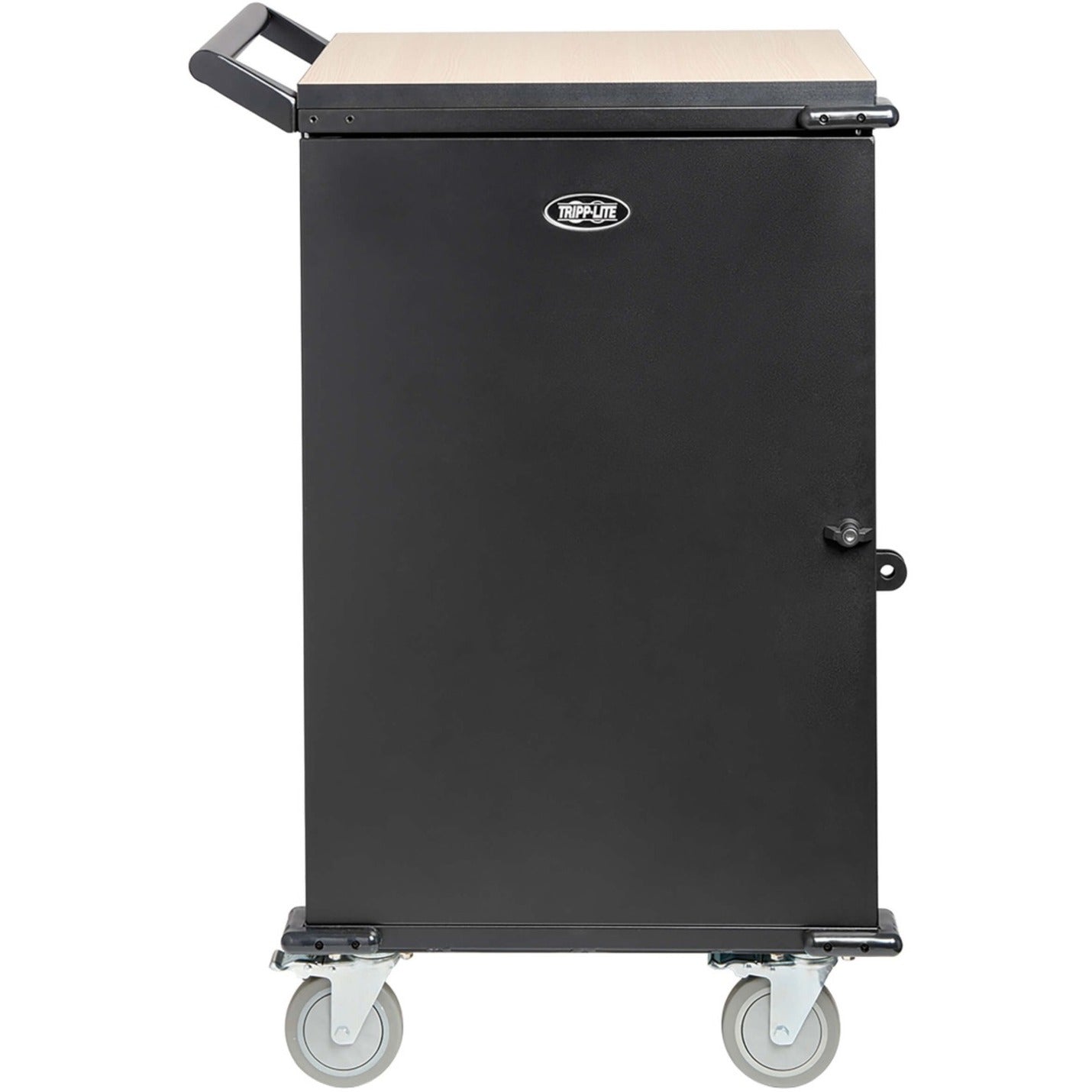 Tripp Lite Locking Storage Cart for Mobile Devices Laptops Chromebooks and AV Equipment - Black