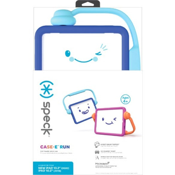 Speck Case-E Run Carrying Case for 10.2" Apple iPad (7th Generation) iPad (8th Generation) Tablet - Charge Blue Brave Blue