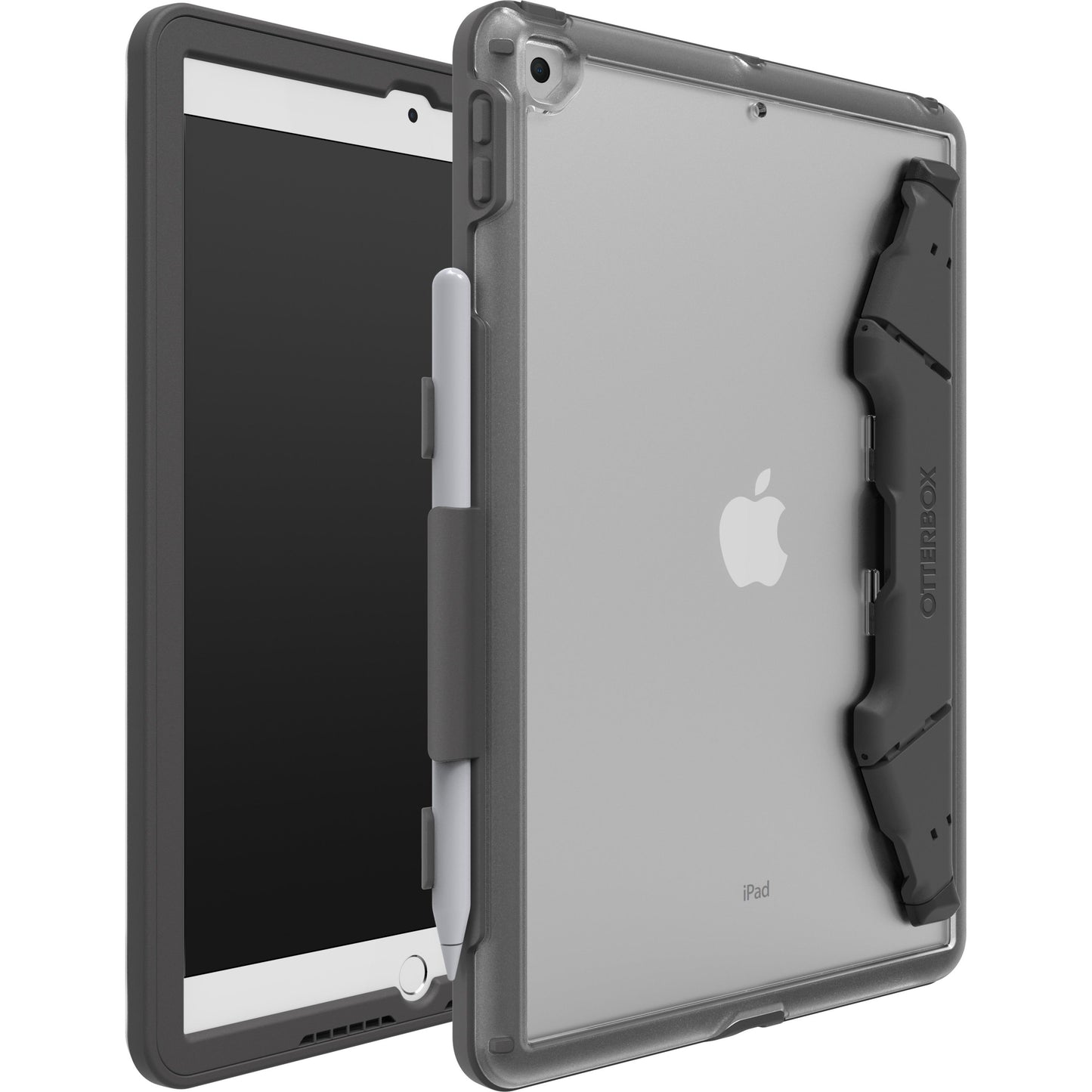 OtterBox UnlimitEd Carrying Case Apple iPad (9th Generation) iPad (8th Generation) iPad (7th Generation) Tablet Apple Pencil Stylus - Clear Crystal Black