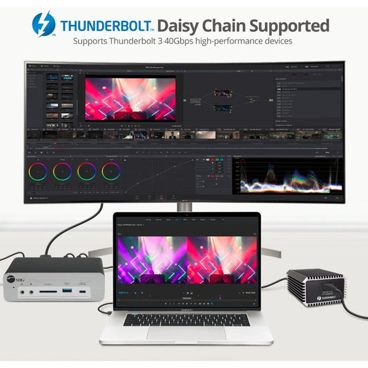 SIIG Thunderbolt 3 DP 1.4 Docking Station with Dual M.2 NVMe SSD & 96W PD