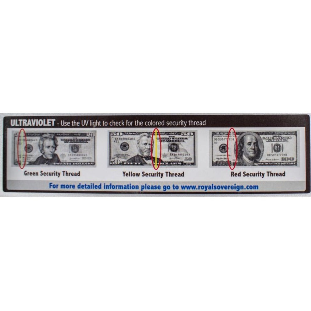 Royal Sovereign Ultraviolet Counterfeit Detector RCD-1500