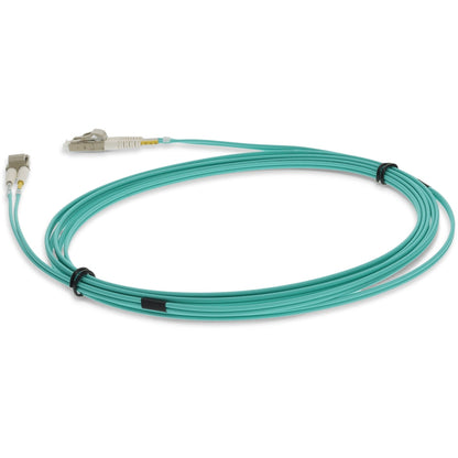 AddOn 6m LC (Male) to LC (Male) Straight Aqua OM4 Duplex LSZH Fiber Patch Cable