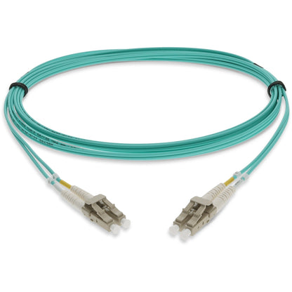 AddOn 6m LC (Male) to LC (Male) Straight Aqua OM4 Duplex LSZH Fiber Patch Cable