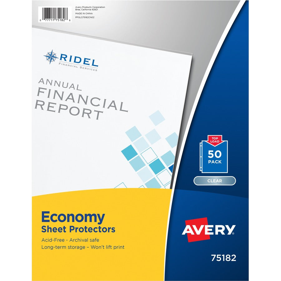 Avery&reg; Economy Clear Sheet Protectors