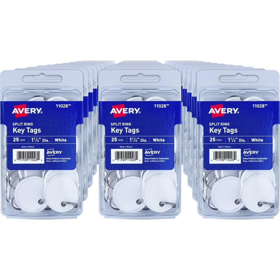 Avery&reg; Round Split Ring Key Tags