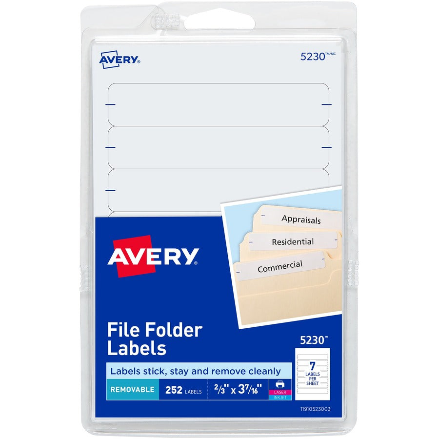 Avery&reg; Removable File Folder Labels