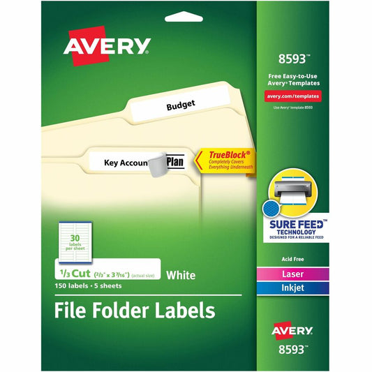 Avery&reg; TrueBlock File Folder Labels