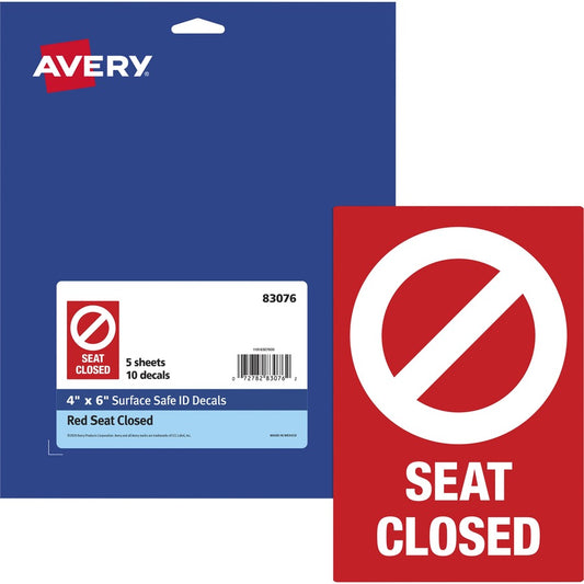 Avery&reg; Surface Safe SEAT CLOSED Chair Decals