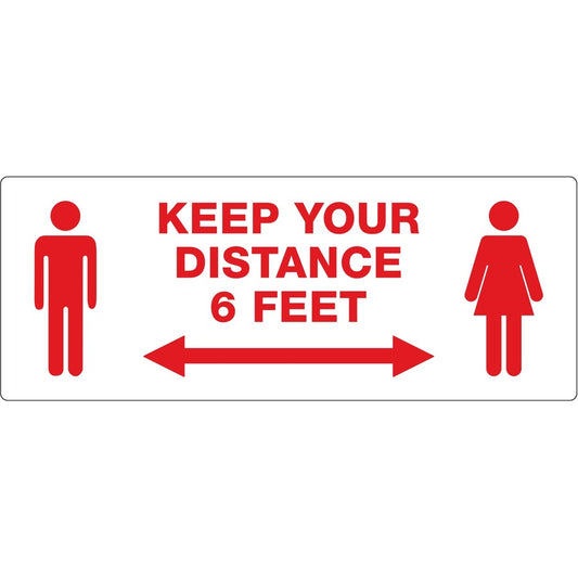 Avery&reg; Surface Safe KEEP YOUR DISTANCE Decals