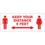 Avery® Surface Safe KEEP YOUR DISTANCE Decals