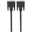 Manhattan Digital DVI-D Single Link Video Cable 1.8m Male to Male Fully Shielded Compatible with DVD-D Black Lifetime Warranty Polybag