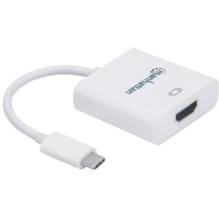 Manhattan SuperSpeed+ USB 3.1 Gen 2 USB-C Male to HDMI Female Converter White