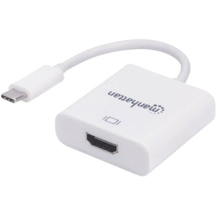 Manhattan SuperSpeed+ USB 3.1 Gen 2 USB-C Male to HDMI Female Converter White