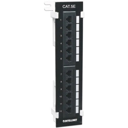 Intellinet Patch Panel Cat5e Wall-mount UTP 12-Port Black