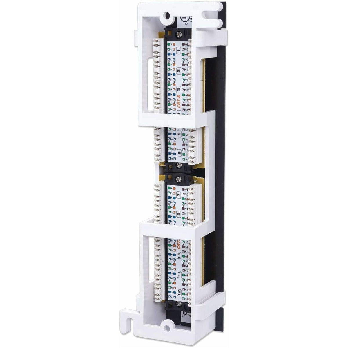 Intellinet Patch Panel Cat6 Wall-mount UTP 12 Port Black