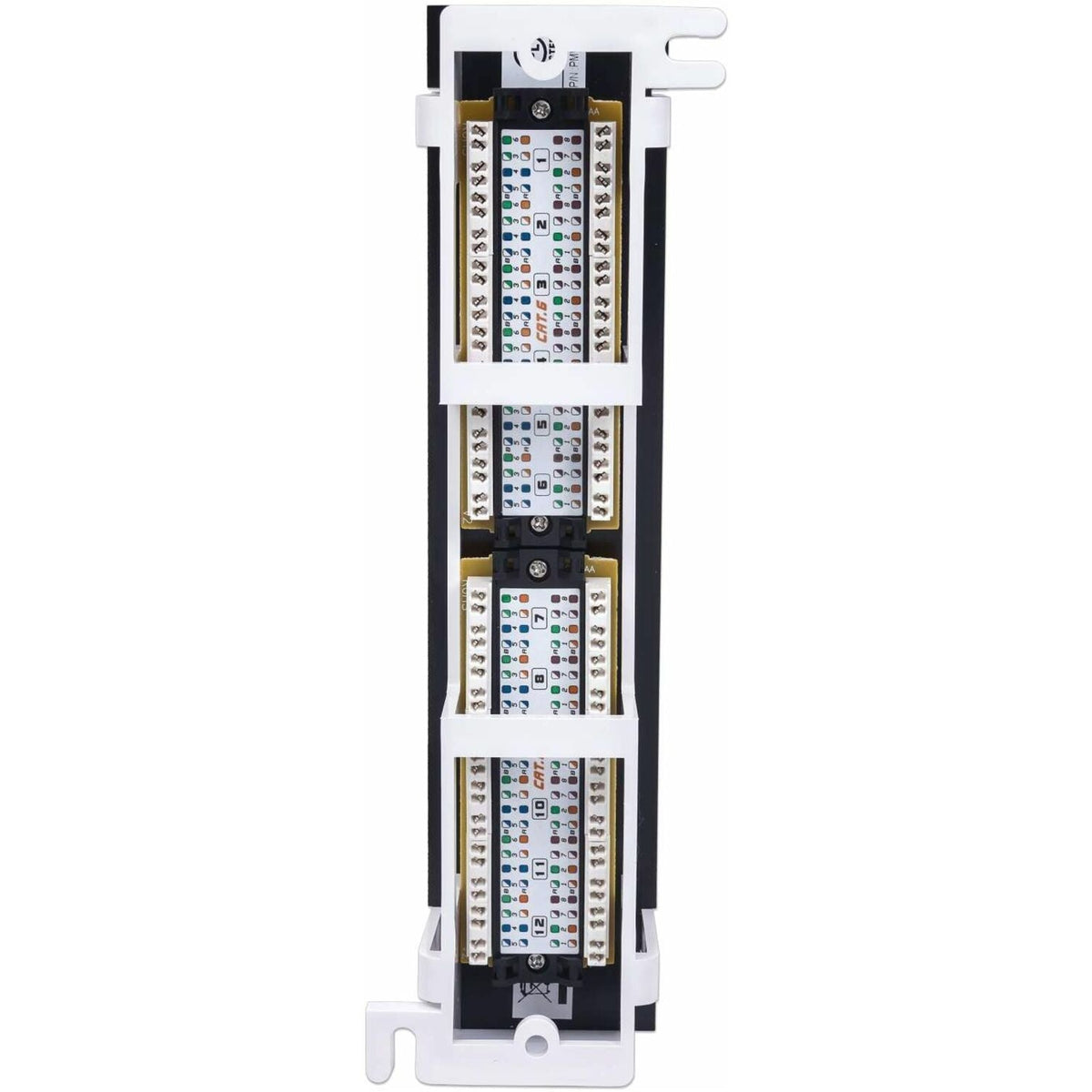 Intellinet Patch Panel Cat6 Wall-mount UTP 12 Port Black